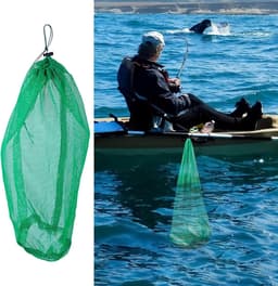Visnet Tas - Vangnet Kreeftentransport - Vis Gevangen Houden - Sneldrogend Nylon Gaas - 100 x 60 cm - Groen — thumbnail 5