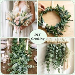 40 stuks eucalyptus, gedroogd, natuurlijk, 43 cm, echte eucalyptustakken voor bloemstukken, tafeldecoraties voor badkamer, vazen voor bruiloften, doe-het-zelf decoraties — thumbnail 2