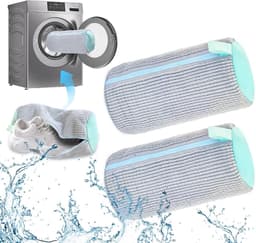 Set van 2 waszakken voor schoenen, herbruikbare waszak met rits, ideaal voor het wassen en beschermen van schoenen met 360 graden pluisverwijdering — thumbnail 1