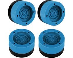 SnelShoppen - Vibration Damper 4 Stuks Anti-Vibratie Mat voor Wasmachine en Droger - Geluidisolatie, Hoogwaardige Rubber, Blauw