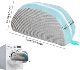 Set van 2 Waszakken voor Schoenen, Herbruikbare Schoenhoezen met Rits voor Sneakers, Tennis en Hardloopschoenen, Geschikt voor de Wasmachine — thumbnail 4