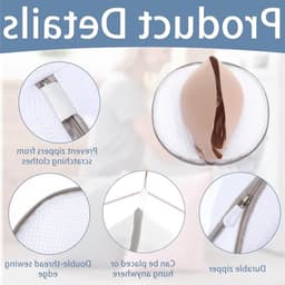 4 Stuks Waszakken voor Bh's, Mesh Waszak met Rits voor Ondergoed en Lingerie, Bescherming tijdens het Wassen van Damesondergoed — thumbnail 5
