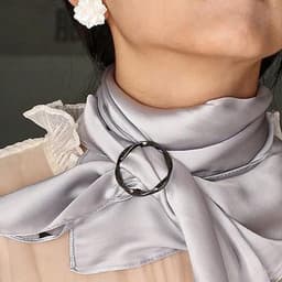 Metalen kledingringen voor dames en meisjes - Set van 6 - Stropdassen clips - Zijden sjaalringen -T-shirtclips - Kledingaccessoires — thumbnail 4