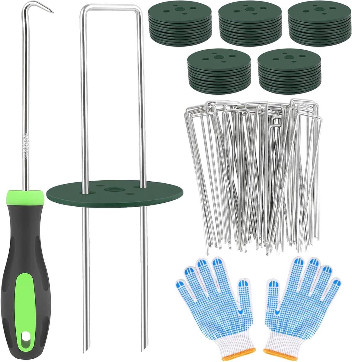 Allecto plus - Grondankers van staal, 50 stuks voor onkruidvlies en tuinbescherming — afbeelding 1