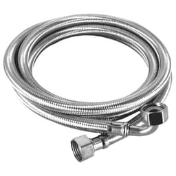 Roestvrijstalen Slang - Flexibele Koppelstuk - 16 Bar Drukbestendig - 150 Cm Lengte - 1 Stuks - Voor Sanitair Zilver — thumbnail 1