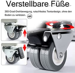 Verstelbare onderkast voor apparaten met wielen en antislip — thumbnail 3