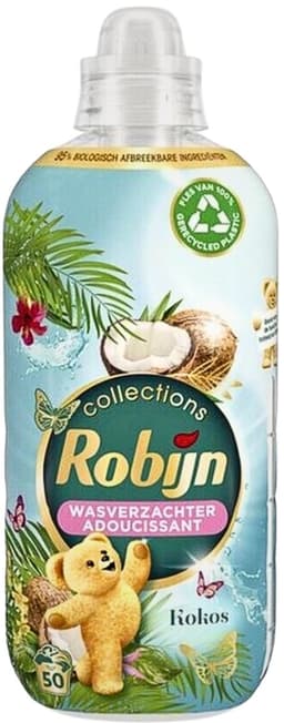 Robijn Collections - Wasverzachter - Kokos - 1,25L - 50 Wasbeurten - Voordeelverpakking - 12 stuks — thumbnail 3