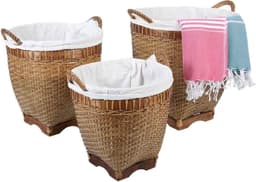 Rotan wasmand Lea met handvat — thumbnail 4