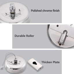 Single Retractable Stainless Steel Clothesline 304 for Shower Bathroom Laundry Heavy Duty Dryer Extendable Hotel Style - 2.8m — thumbnail 3