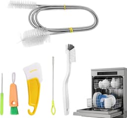 Vaatwasser Borstelset - Reinigingsgereedschap Keuken - Diepe Reiniging Vaatwasser - 6 Delige Set - 254 x 178 cm - Wit — thumbnail 1