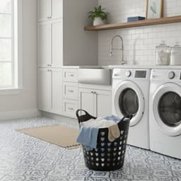 Excellent Houseware Flexibele wasmand - 2x - zwart - 26 liter - kunststof - 40 x 41 cm — thumbnail 3