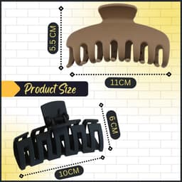 Grote Matte Haarklemmen voor Dik Haar - 8 Stuks Duurzame Haarspelden — thumbnail 4