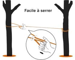 15 meter lange, verdikte waslijn, geschikt voor tuin en buitengebruik, gemakkelijk op te spannen, rood.