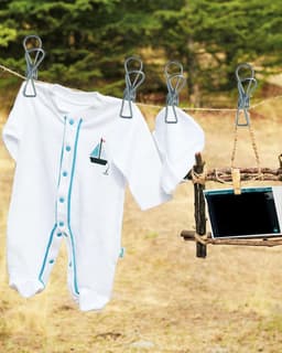 Roestvrijstalen Wasknijpers - Metalen Clips - Kleding Ophangen - Corrosiebestendig - 10 stuks - Zilver — thumbnail 3