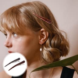 Grote Kroko Clip met Strikken voor Dames en Meisjes - Haarspeld voor Styling en Decoratie (2 Stuks) — thumbnail 3
