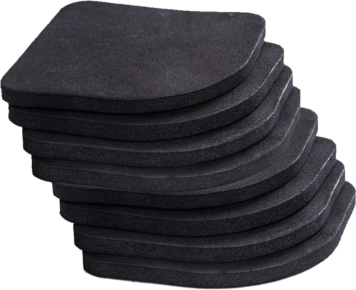 Anti-vibratiepads - Geluiddempers - Apparaten Dempen - Milieuvriendelijk EVA-materiaal - 8 stuks - Zwart — afbeelding 1