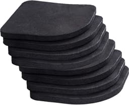 Anti-vibratiepads - Geluiddempers - Apparaten Dempen - Milieuvriendelijk EVA-materiaal - 8 stuks - Zwart — thumbnail 1