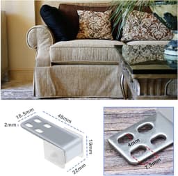 Allecto Plus - Meubelvering Clips 20 Stuks - Zig Zag Veren Klemmen - Bank Reparatie Accessoires — thumbnail 5