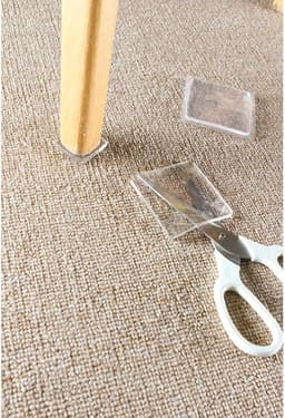 8 Stuks Anti-Trillingsmatten - Trillingsdempers Wasmachine - Beschermende Loopbandmat - Schokabsorberende Pads - Wasmachinesokkel - Geluidsisolatiemat - Wasbaar En Knipbaar - Transparant - 4 X 4 X 0.5 Cm — thumbnail 3
