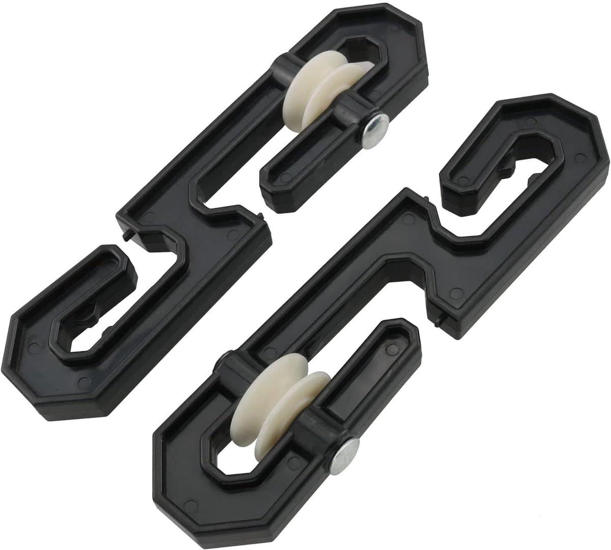 Kledinglijn Katrol - Waslijn Splitter - Zware Was Ophangen - Stille Werking - 15 cm - Zwart — afbeelding 1
