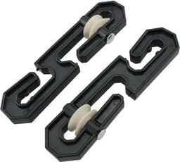 Kledinglijn Katrol - Waslijn Splitter - Zware Was Ophangen - Stille Werking - 15 cm - Zwart — thumbnail 1