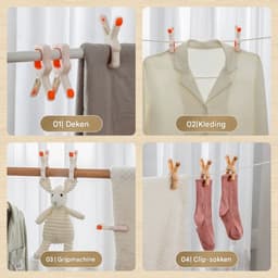 9-delige Herbruikbare Quiltclips – Antislip Wasknijpers voor Dekbed, Wasgoed en Strandhanddoeken — thumbnail 3