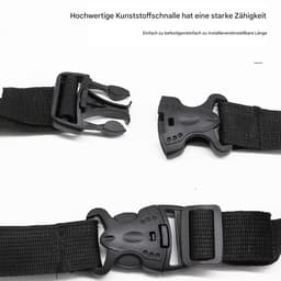 Droogtouw Auto - Waslijn Reis - Ruimte Organiseren - Sterke Vaste Riem - 1 meter - Zwart — thumbnail 2