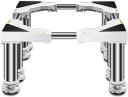 Wasmachine Onderstel - Verstelbare Standaard Frame - Stabiliseren Apparaten - Antivibratie Ontwerp - 36-55 cm - Roestvrij — thumbnail 1