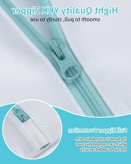 Mesh Waszakken met Ritsen - 2 Stuks 30 x 40 cm Herbruikbare Waszak voor Delicaat Ondergoed, Sokken en Lingerie — thumbnail 4