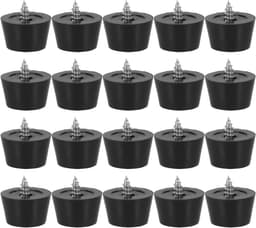 Luidspreker Isolatie Voetjes - Anti-Schokdempers Audio - Verbeter Geluidskwaliteit - Trillingsdemping Metaal Rubber - 20 Stuks - Zwart — thumbnail 1