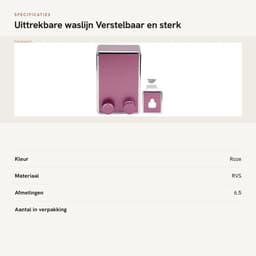 Dailygoods- Waslijn uittrekbaar tot 4,2 m - Roestvrij Staal - Geschikt voor Binnen/Buiten - Maximaal 20 kg - Verstelbaar - Eenvoudig op te bergen - Droogrek — thumbnail 3