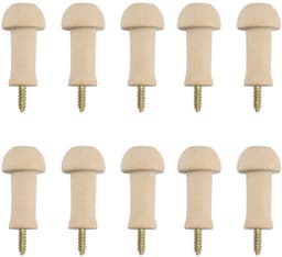 Dailygoods- Houten Shaker Peg - 10 Stuks - Duurzaam - Herbruikbaar - Voor Kleding/Hoezen - Ideaal voor Thuis/Office - Wandhaak — thumbnail 1