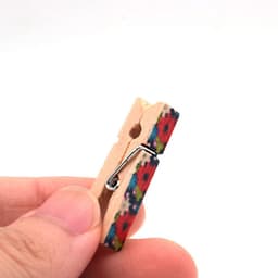Dailygoods- Wasknijper 100 Stks - Kleurrijk Houten - Foto Clips - Ambachten - Gift Inpakken - Roestvrijstalen Veerdraad - Knijpers — thumbnail 3