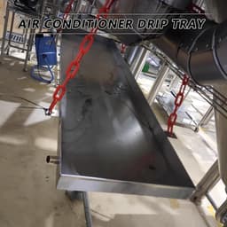Opvangbak Wasmachine - Lekbak RVS - Apparaten Beschermen - Roestvrij Staal - 70x90cm - Zilverkleurig — thumbnail 3