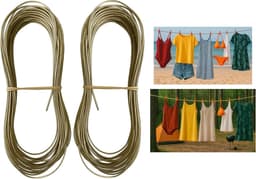 Kampeer Waslijn - Reis Waslijn - Buiten Droge Kleding - Extra Sterke Staalkern - 10 Meter - Zwart — thumbnail 4