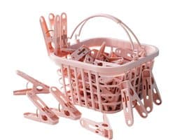 Kledingknijpers - Wasknijpers set - Kleding drogen - Windproof ontwerp - 30 stuks - Roze