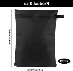 Set van 2 Waterdichte Waszakken 39.5×27.5cm, Herbruikbare Organizer voor Vochtige Kleding, Ideaal voor Badkleding, Strandhanddoeken en Sportkleding — thumbnail 4