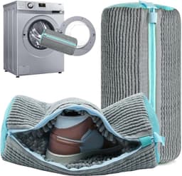Waszak voor Kinderschoenen, Herbruikbare en Diep Reinigende Tas voor Sneakers, 2 Stuks, Ideaal voor Kleding en Delicate Schoenen - 15 x 22 cm — thumbnail 3