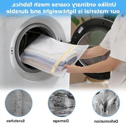 Set van 3 Wasnetten voor Wasmachine - Grote Waszakken 30 x 40 cm met Ritssluiting - Ideaal voor Delicate Kleding en Ondergoed — thumbnail 5