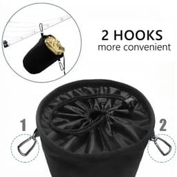 Dailygoods- Wasknijperhouder - Opbergtas - Waterdicht - Lichtgewicht - Duurzaam - 20 cm hoog / 28 cm diameter - Opbergzak — thumbnail 5