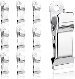 Set van 10 metalen klemmen voor knutselwerk en kantoor - Antislip krokodillenklemmen voor gordijnen, foto's en meer — thumbnail 1