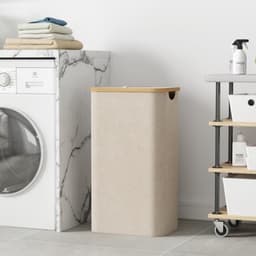 Opvouwbare wasmand met deksel en afneembare zakken - 100 liter - Lichtgewicht en ruim — thumbnail 5