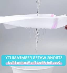 Kleine Waszak 30 x 40 cm, Beschermende Wasnet voor Kleding, Voorkomt Vouwen en Deformatie, Ideaal voor Delicate Was en Ondergoed — thumbnail 2