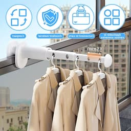 Compacte Reis Droogrek voor Kamperen, Opvouwbare Mini Wasdroger, Ruimtebesparend en Draagbaar voor Balkons, Hotels en Buitenactiviteiten, tot 3,3 kg Wasgoed — thumbnail 5