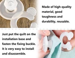 Dailygoods - Set van 24 Antislip Bedklemmen voor Dekbedovertrekken — thumbnail 3