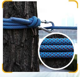 Waslijn Touw - Drooglijn Kleding - Buiten Drogen - Stalen Kern - 10mm Diameter - Grijs — thumbnail 3