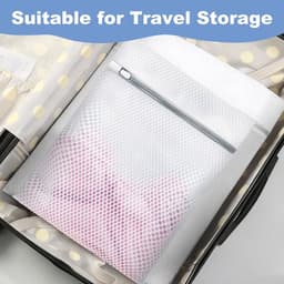 Waszakken - voor Ondergoed en Kleding - Reisetui Verdikte Honingraat Mesh Waszakken - Super Duurzaam met Rits - Beschermt Kleding in Wasmachine - Formaat 30x40 cm - Set van 4 Stuks — thumbnail 2