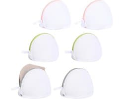 Set van 6 Wasnetten voor Bh's, Ideaal voor de Wasmachine, Bescherming voor Ondergoed en Intieme Kleding, Vermindert Beschadiging van Lingerie tijdens het Wassen