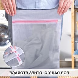 5-delige wasnet set, grove mesh, rechthoekige waszakken met rits, beschermend en voorkomt vervorming, ideaal voor delicate kleding zoals truien, shirts en ondergoed — thumbnail 3