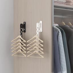 Titel: Foldable Wall Mounted Clothes Drying Rack Clothes Hanger Clothes Dryer White — thumbnail 3